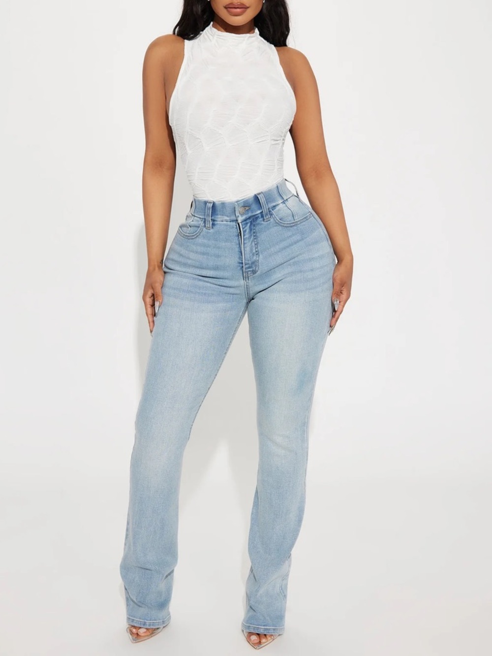 She Stands Out Tummy Control Bootcut Jeans - Medium Wash